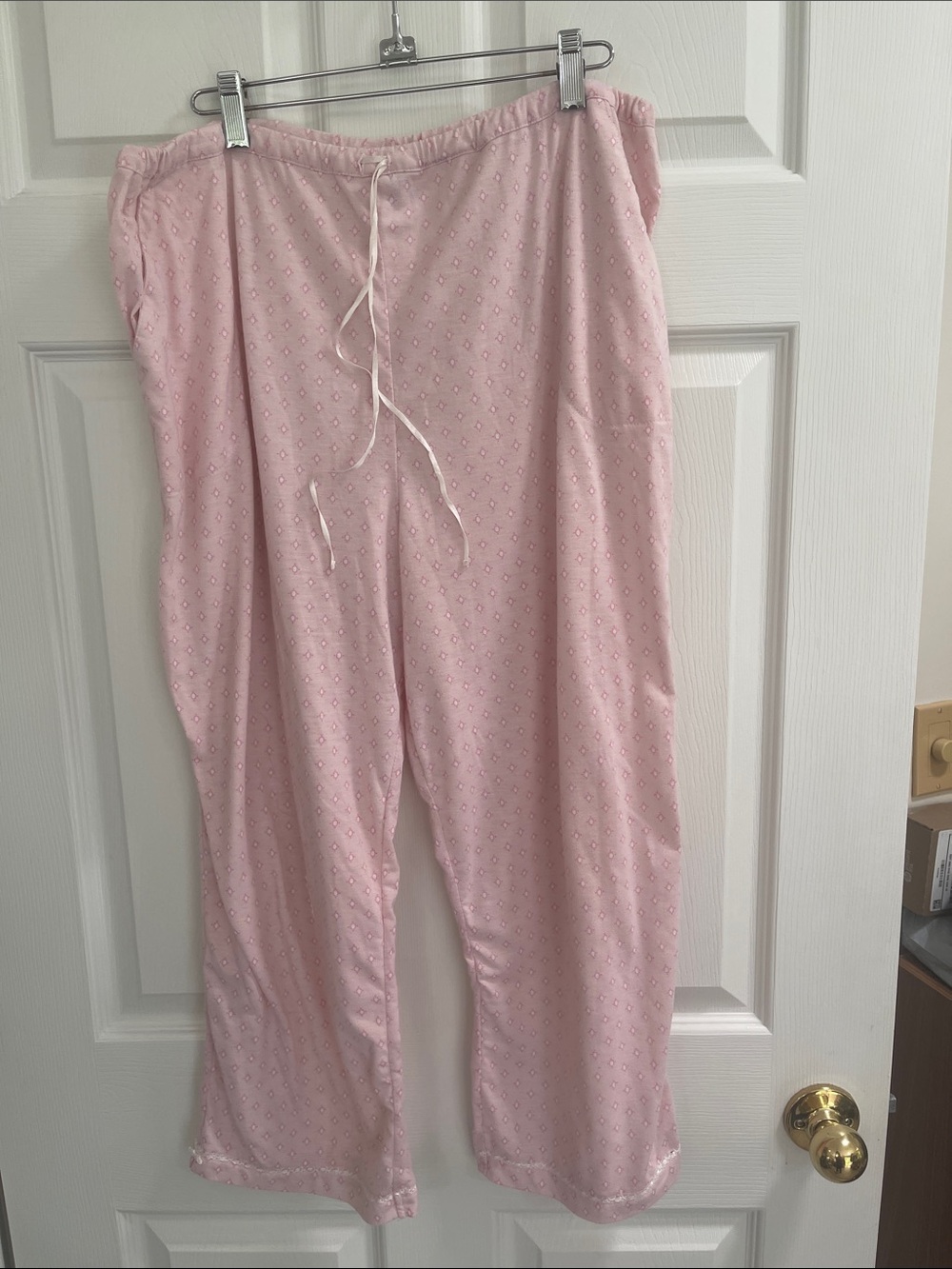 Light Pink Drawstring Lounge Pajama Pants SZ L